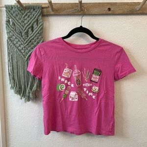 GAP Bright Pink Snack Graphic Tee